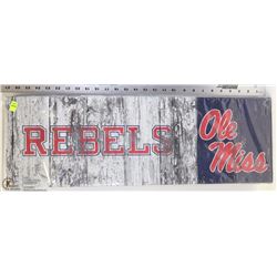 OFFICIAL COLLEGE CANVAS SIGN 'OLE MISSISSIPPI