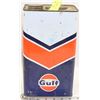 Image 1 : VINTAGE GULF ONE IMPERIAL OIL GALLON TIN