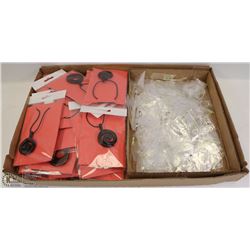 FLAT OF WOODEN SWIRL DESIGN NECKLACES