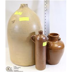 LOT OF 3 ASSORTED JUGS