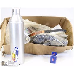 BOX FULL OF NEW MOTORCYCLE PARTS -