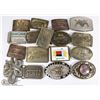 Image 1 : LOT OF 17 VINTAGE BRASS BELT BUCKLES
