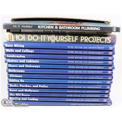 16 ASSORTED HOME REPAIR AND IMPROVEMENT BOOKS