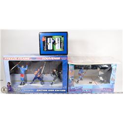 BOX OF HOCKEY COLLECTIBLE FIGURINES INCL 1998