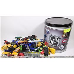 NHL PAIL FULL OF TOY CARS