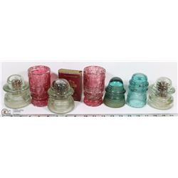 BOX OF ASSORTED INSULATORS