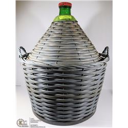 WINE MAKING BOTTLE WITH WICKER CASE (CARBOY)