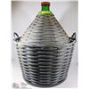 Image 1 : WINE MAKING BOTTLE WITH WICKER CASE (CARBOY)