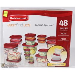 RUBBERMAID 48PC EASY FIND LID SET