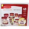 Image 1 : RUBBERMAID 48PC EASY FIND LID SET