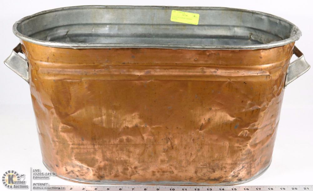 5 GALLON COPPER CANNING KETTLE