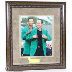 15 X 17 FRAMED MIKE WEIR/TIGER WOODS PIC