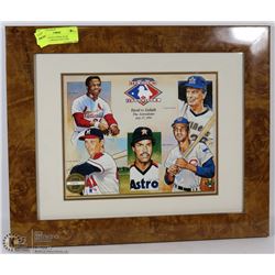 14 X 17 LTD ED UPPER DECK BASEBALL HEROES PICTURE