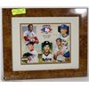 Image 1 : 14 X 17 LTD ED UPPER DECK BASEBALL HEROES PICTURE