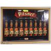 Image 1 : 21 X 29 FRAMED PILSNER BEER POSTER