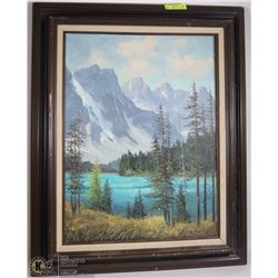 FRAMED FORSETH RIVER CANVAS PAINTING 18X24