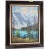 Image 1 : FRAMED FORSETH RIVER CANVAS PAINTING 18X24
