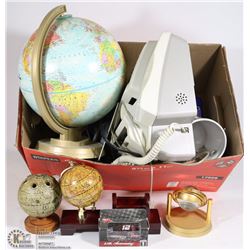 BOX OF MISC OFFICE ITEMS INCL ALL IN 1 COPIER