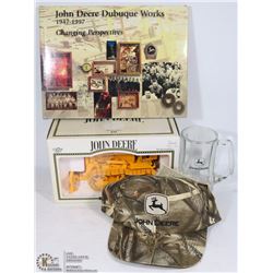 BOX OF JOHN DEERE COLLECTIBLES
