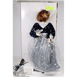 LIGHTED FIBRE OPTIC 29" XMAS DOLL