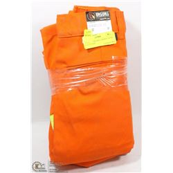 2 PAIRS OF BIG BILL ORANGE HI VIS PANTS 52X30