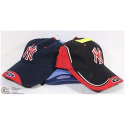 LOT OF 3 NYC ADJUSTABLE BALL CAPS