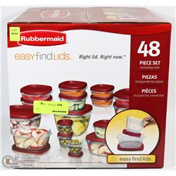 RUBBERMAID 48 PC EASYFIND LID SET