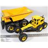 Image 1 : TONKA GRADER SOLD W/ BUDDY DUMP TRUCK