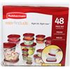 Image 1 : RUBBERMAID 48PC EASY FIND LID SET