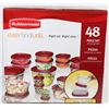 Image 1 : RUBBERMAID 48PC EASY FIND LID SET