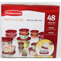RUBBERMAID 48PC EASY FIND LID SET