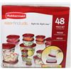 Image 1 : RUBBERMAID 48PC EASY FIND LID SET