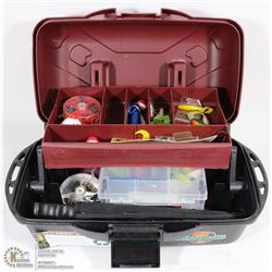 FLAMBEAU FISHING TACKLE BOX FULL OF TACKLE