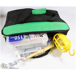 ROADSIDE SAFETY KIT W/FIRST AID KIT, FLARES,