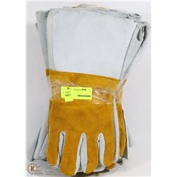 BUNDLE OF HEAVY DUTY WORK GLOVES SIZE LARGE