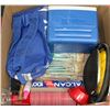 Image 1 : LARGE BOX W/ CAMPING GEAR INCL. 3 PACKS