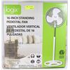 Image 1 : LOGIX 16" STANDING PEDESTAL FAN