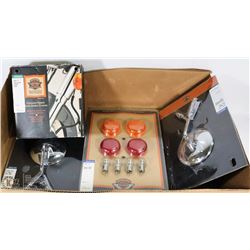 LOT OF NEW HARLEY DAVIDSON PARTS - SLIDE COVERS,