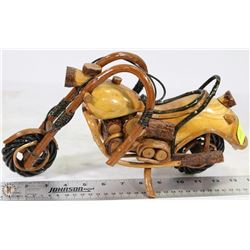 WOODEN MOTORCYCLE DISPLAY