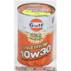 VINTAGE GULF PREMIUM 10W30 CAN