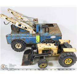 A PAIR OF VINTAGE METAL TONKA  TOYS