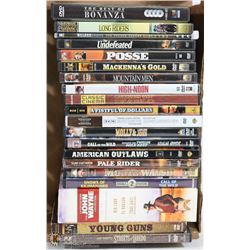 LOT OF 20 WESTERN DVD MOVIES