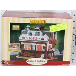NEW LEMAX " JOES BURGER " LIGHTED BUILDING