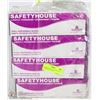 Image 1 : 4 BOXES OF SAFETY HOUSE VINLY DISPOSABLE GLOVES