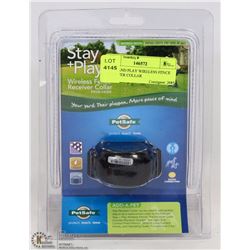 STAY AND PLAY WIRELESS FENCE RECEIVER COLLAR