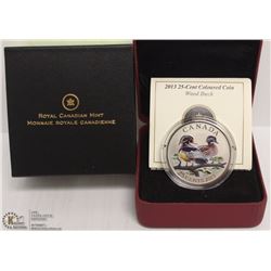 RCM WOOD DUCK COLOURIZED COIN