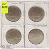Image 1 : LOT OF 4 CANADIAN $1.00 COINS