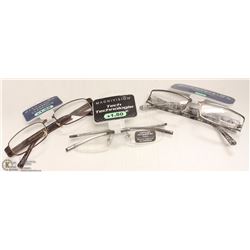 3 PAIRS OF 1.50 STRENGTH READING GLASSES