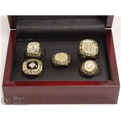 REPLICA NHL EDMONTON OILERS RING SET
