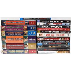LOT OF DVDS INCLUDING FULL COMPLETE UNOPENED